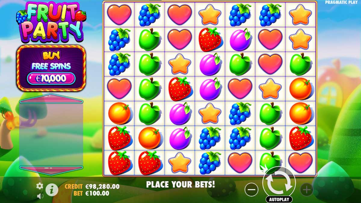 Fruit Party slot machine game screenshot